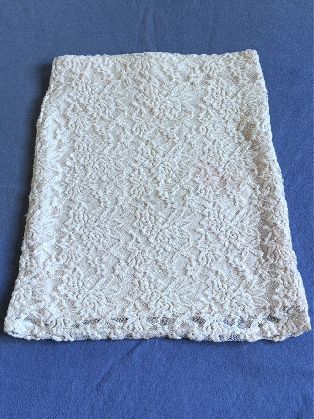 Cream Lace Skirt